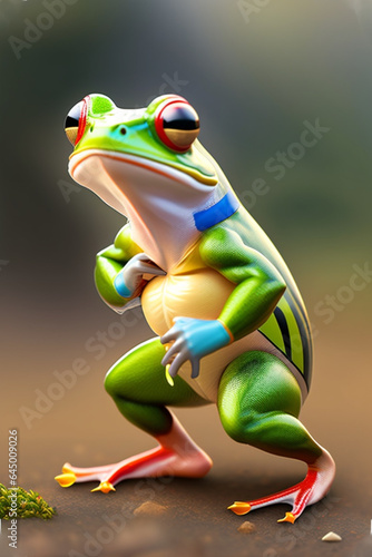 kung fu frog generative ai 