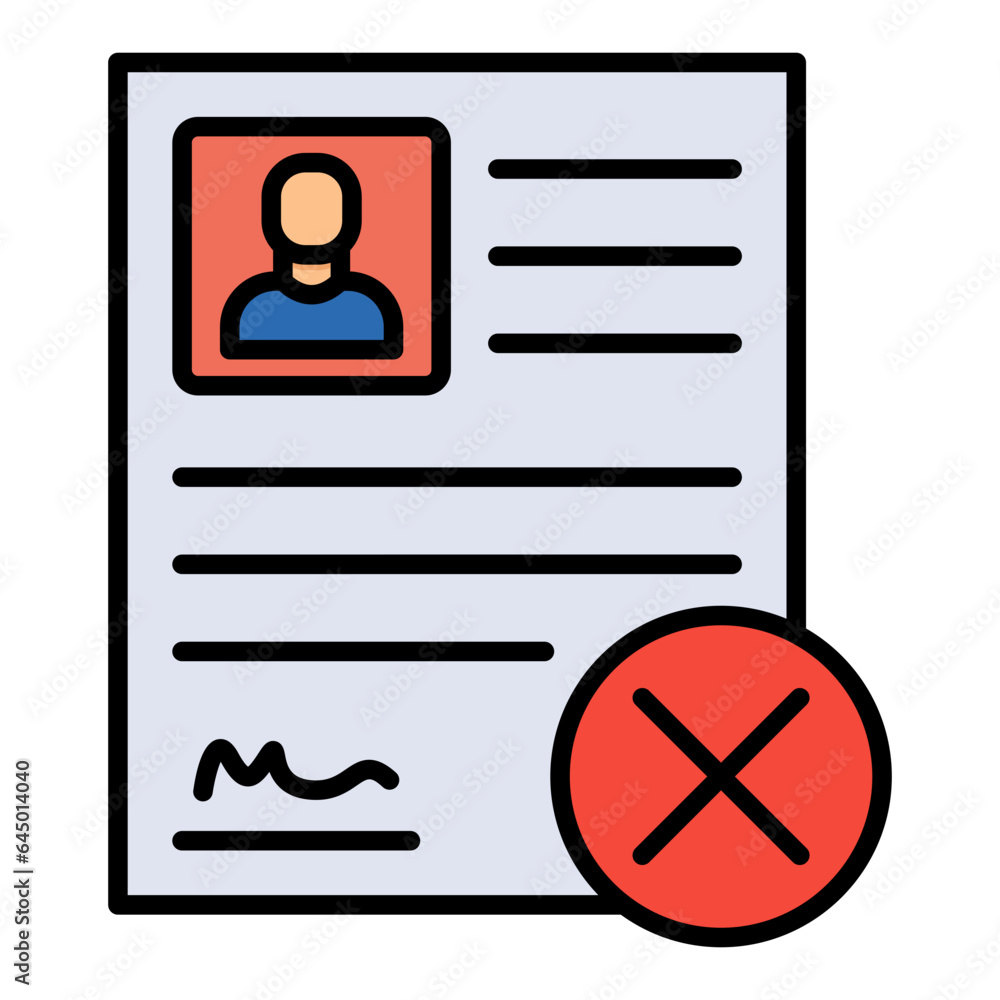 Fototapeta premium Denied Icon