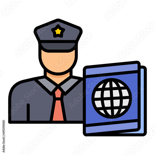 Passport control Icon
