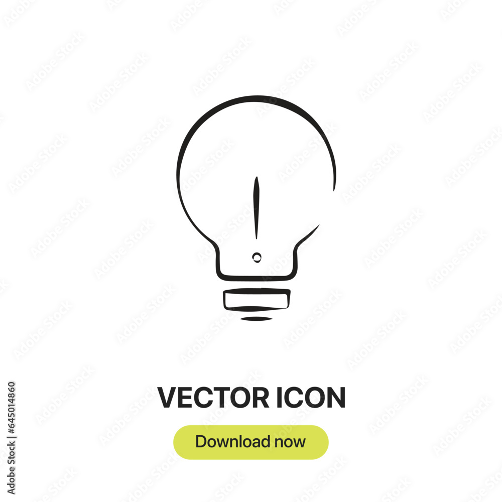 Idea icon vector. Linear-style sign for mobile concept and web design. Idea symbol illustration. Pixel vector graphics - Vector.
Idea icon vector. Linear-style sign for mobile concept and web design. Idea symbol illustration. Pixel vector graphics - Vector.