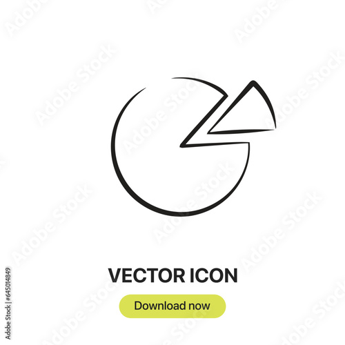 Free Download Chart icon vector. Linear-style sign for mobile concept and web design. Chart symbol illustration. Pixel vector graphics - Vector.	
 - GFXLoad