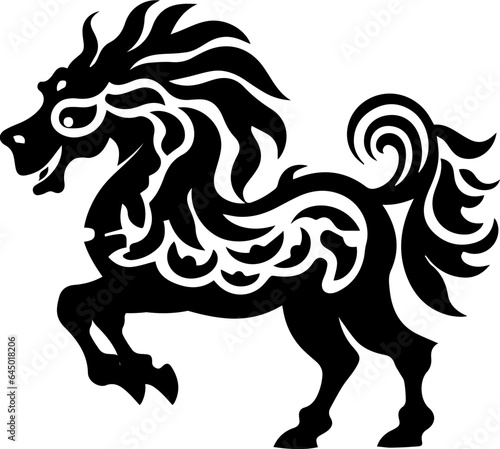 Qilin flat icon