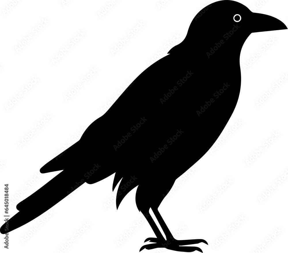 Fototapeta premium Raven flat icon