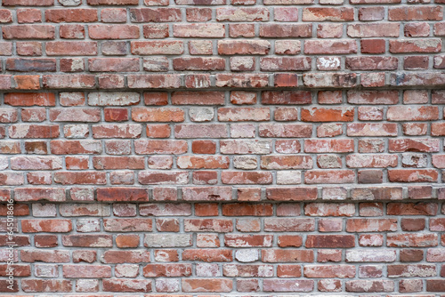 Old  Red Brick Wall Texture Background