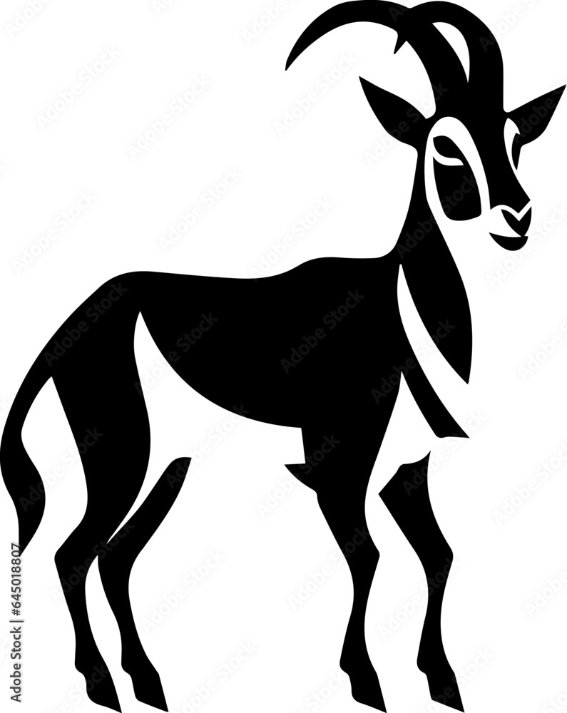 Obraz premium Savaana goat flat icon