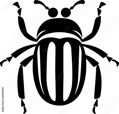 Squash beetle flat icon