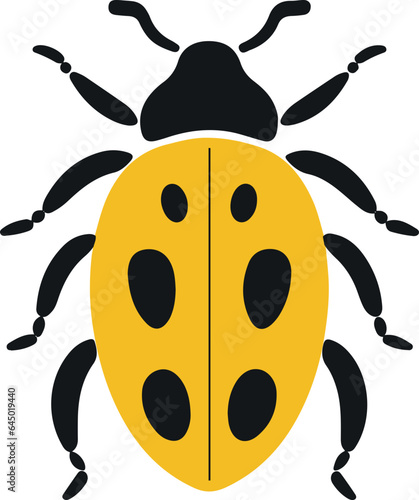Squash beetle flat icon
