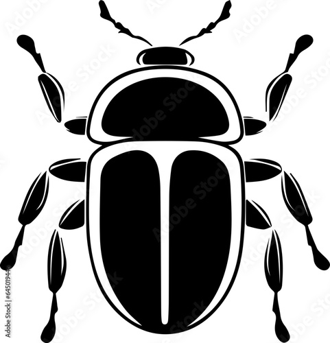 Squash beetle flat icon