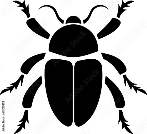 Stag beetle flat icon