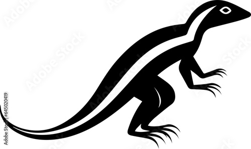 Whiptail lizard flat icon