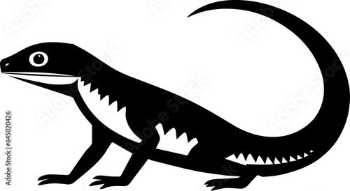 Whiptail lizard flat icon