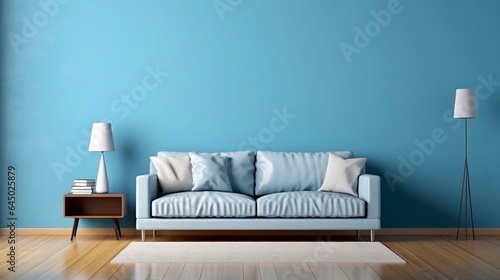 modern living room with sofa, generative Ai  © Solenia