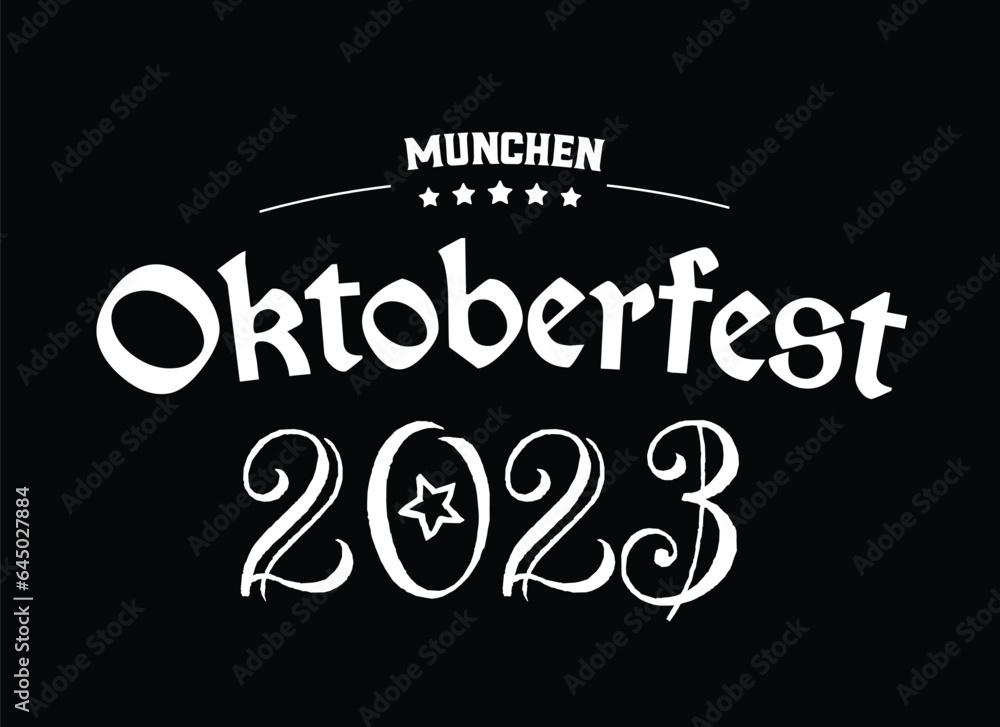 Welcome to Oktoberfest 2023 beer festival. Bavarian holiday, event horizontal banner. Pub party celebration invitation card, flyer, tag, poster, advertising, promotion.