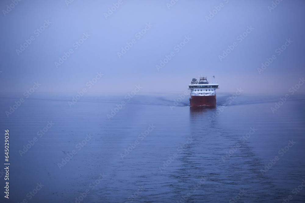 Ferryboat in the Norwegian sea