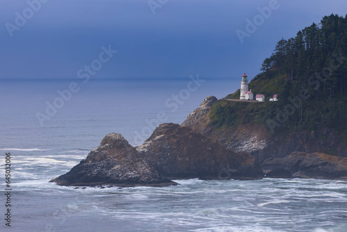Beautiful Lighthouse along Oregon Pacific Coast