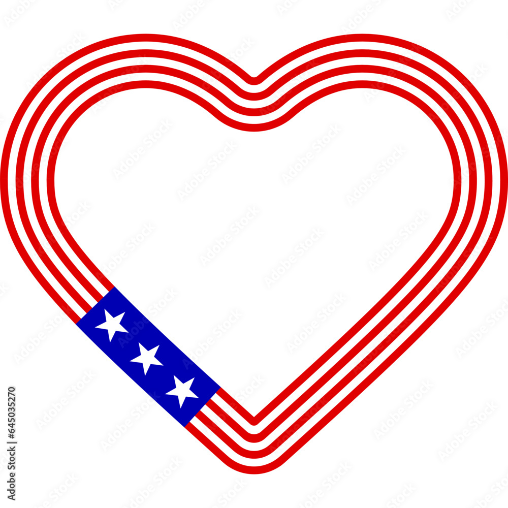 usa flag heart frame usa flag heart frame