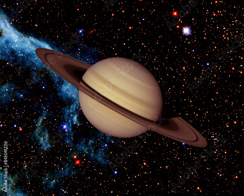 Saturn, solar system. The elements of this image furnished by NASA.