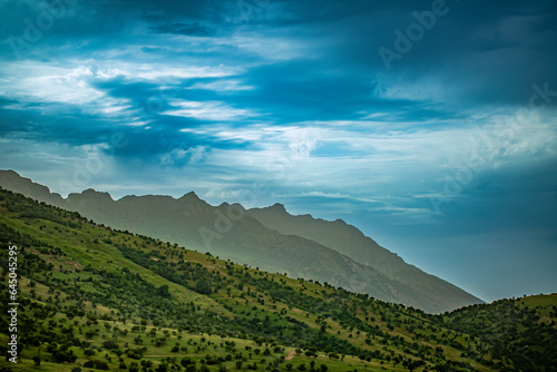 Clouds over the mountains