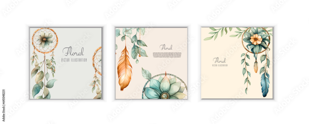 Women day background with frame flowers. 8 March invitation card. Vector illustration.