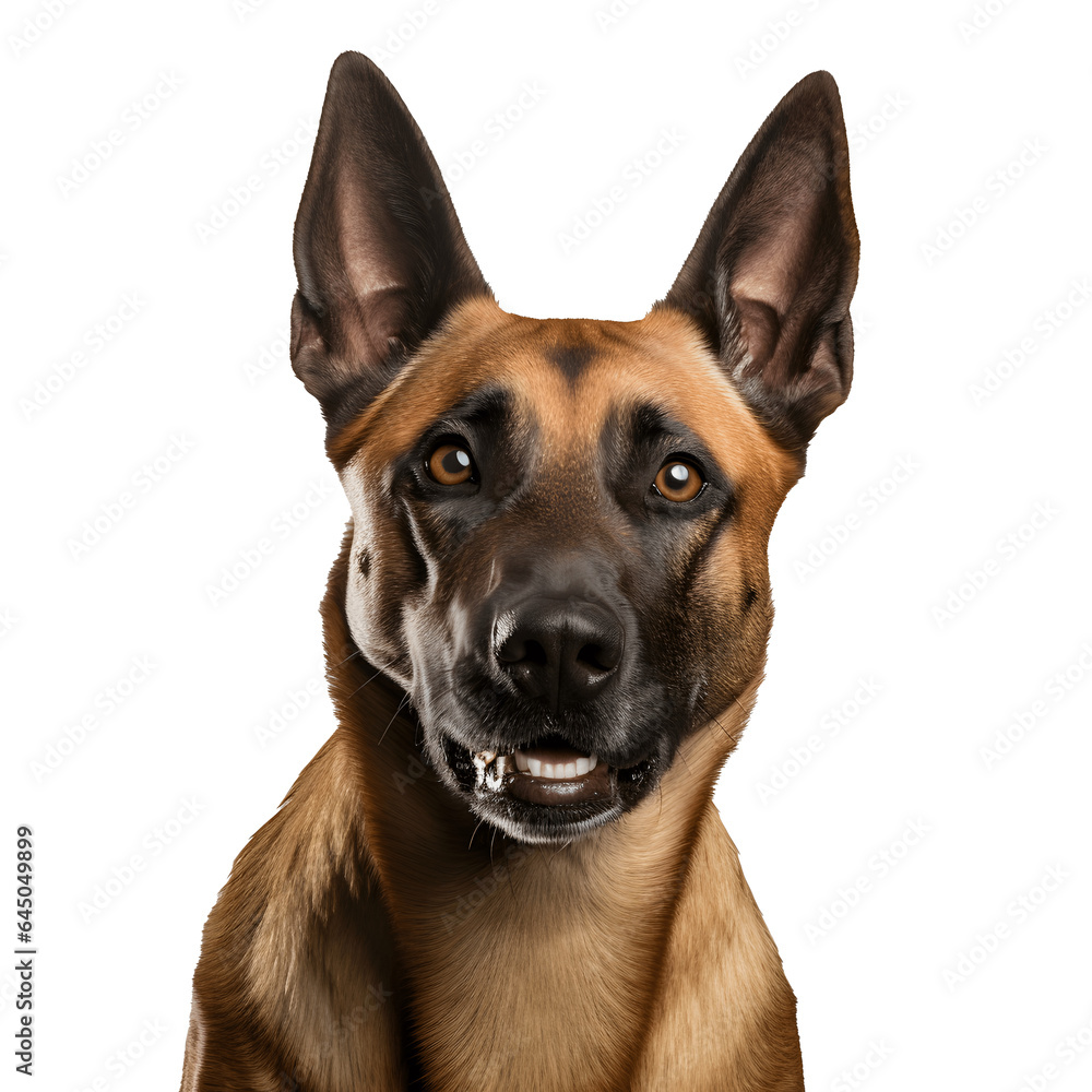 Belgian malinois isolated on white Belgian malinois isolated on white