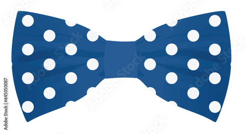 Blue bow tie. vector illustration