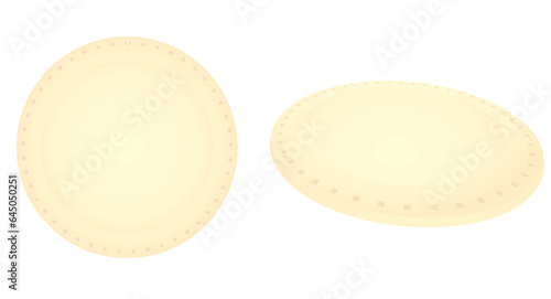 Face cotton pads. vector illustration