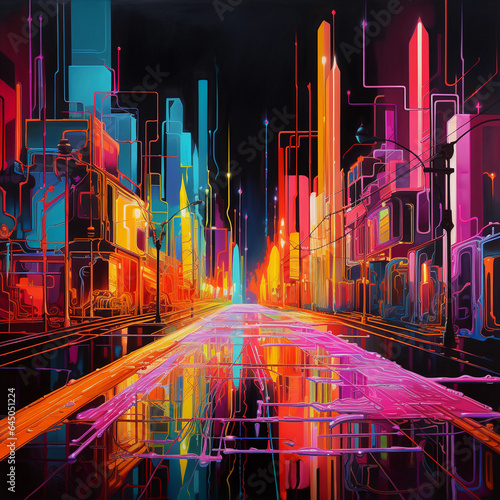 Colorful Cityscape