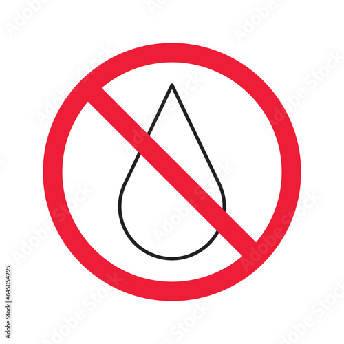 Water prohibited vector icon. No water drop icon. Forbidden water icon. Warning, caution, attention, restriction, danger flat sign design symbol pictogram Free Download Water prohibited vector icon. No water drop icon. Forbidden water icon. Warning, caution, attention, restriction, danger flat sign design symbol pictogram - GFXLoad