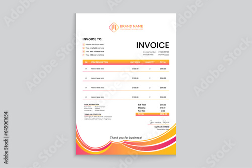 Modern letterhead template