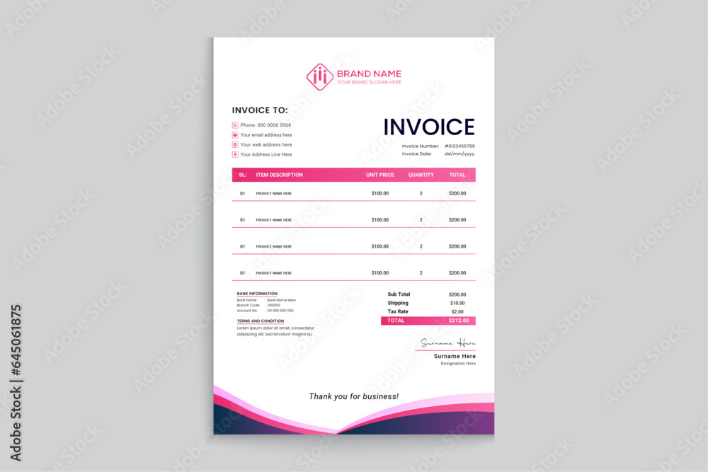 Clean minimal letterhead design Clean minimal letterhead design
