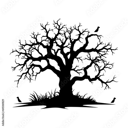 Fototapeta Naklejka Na Ścianę i Meble -  Spooky haunted tree