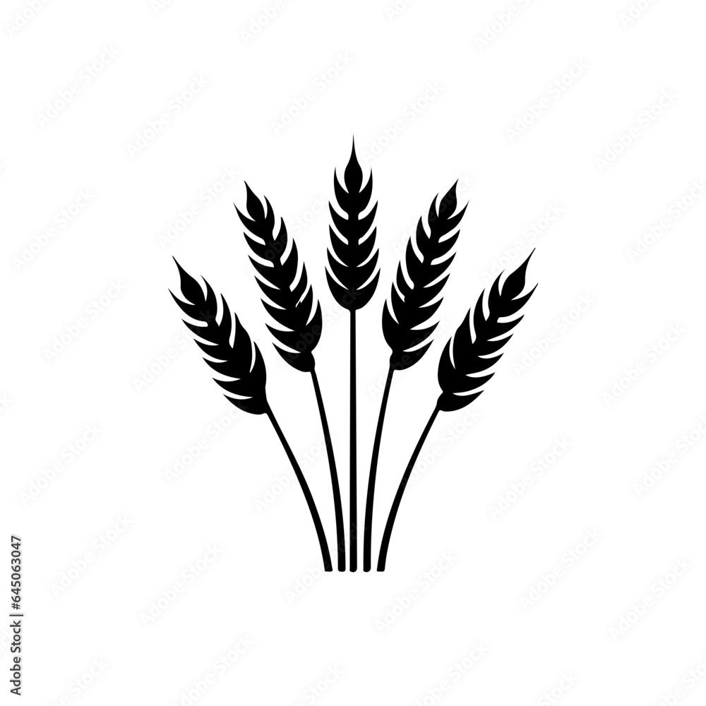 Fototapeta premium wheat glyph
