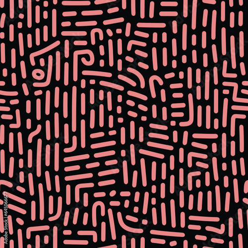 Seamless Colorful Doodle Lines Pattern.Seamless pattern of Doodle Lines in colorful style. Add color to your digital project with our pattern!