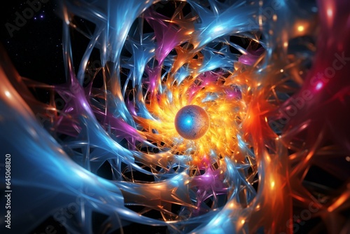 Visualization of intertwined quantum nuclear fusion. Generative AI