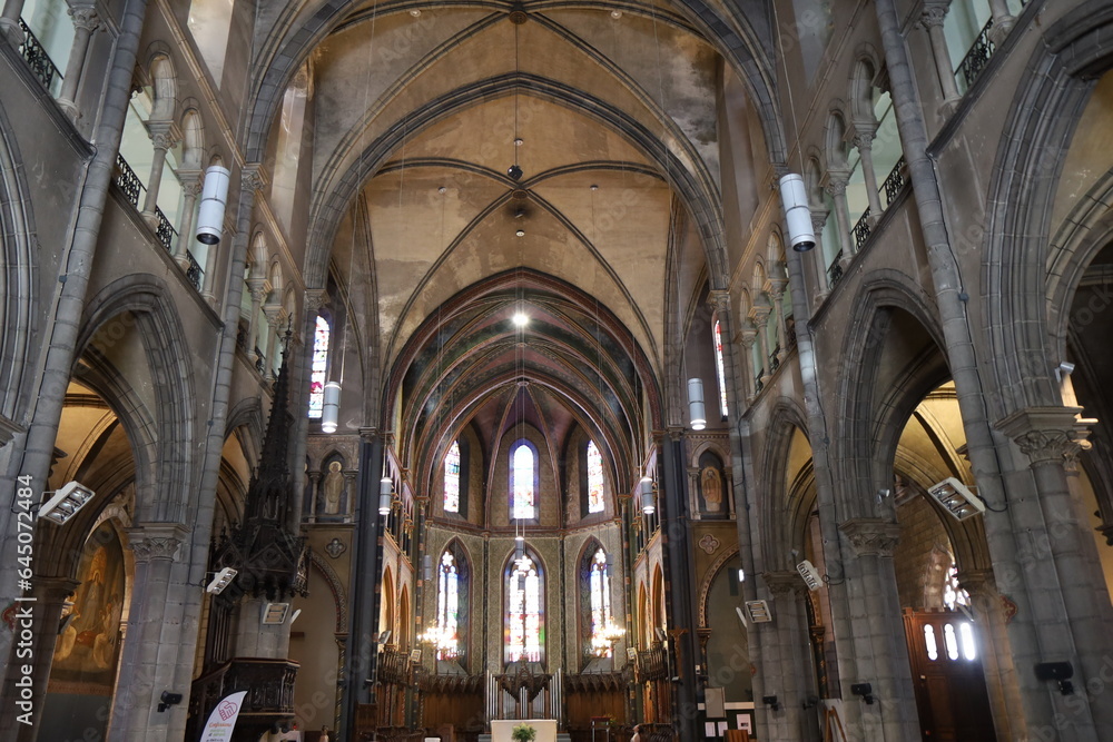 L'église Saint Jacques, de style néogothique, ville de Pau, département des Pyrénées Atlantiques, France