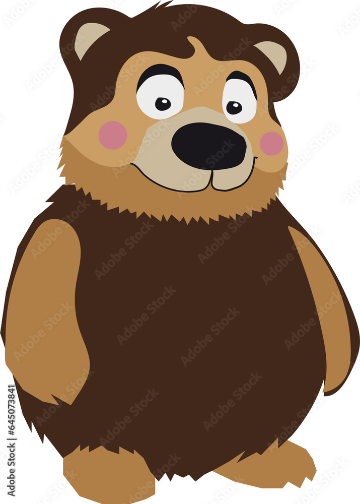 vector drawing, bear, cartoon character, illustration for postcards, animation, cartoon, children's book vector drawing, bear, cartoon character, illustration for postcards, animation, cartoon, children's book