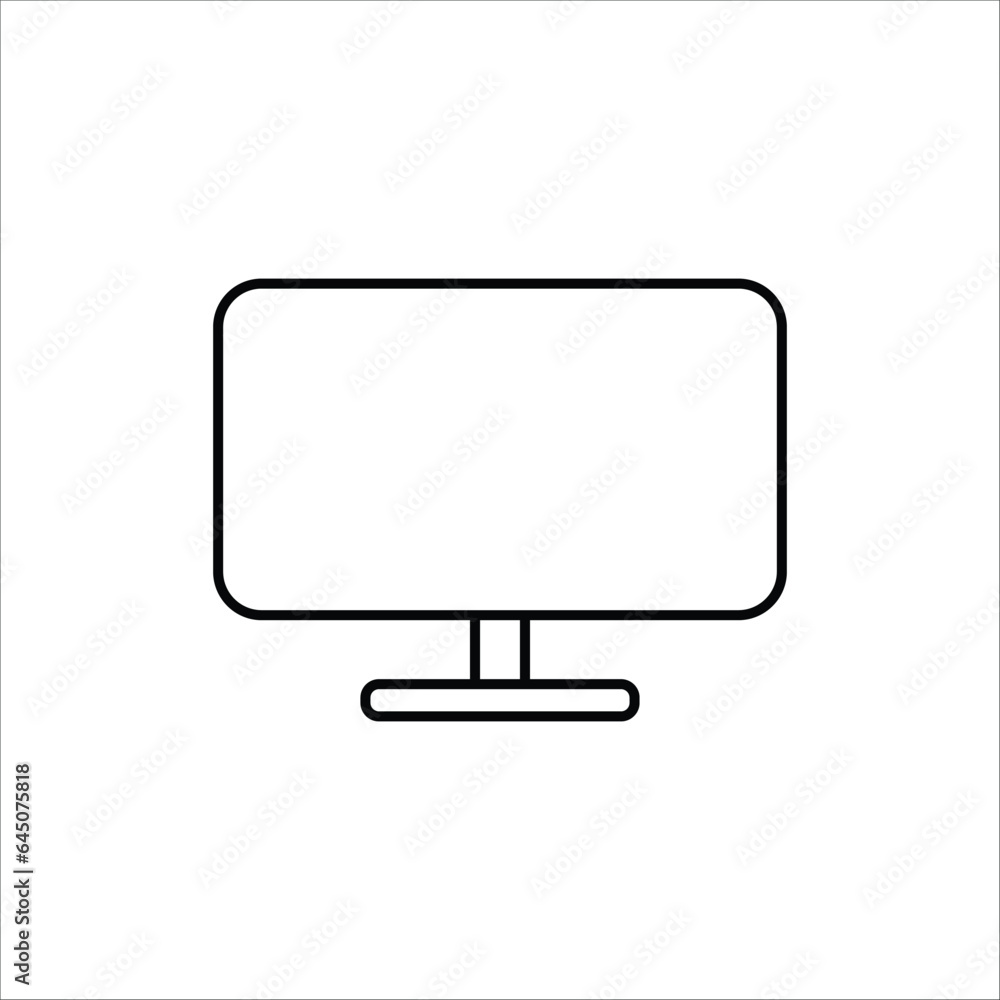 monitor icon design, illustration design monitor icon design, illustration design