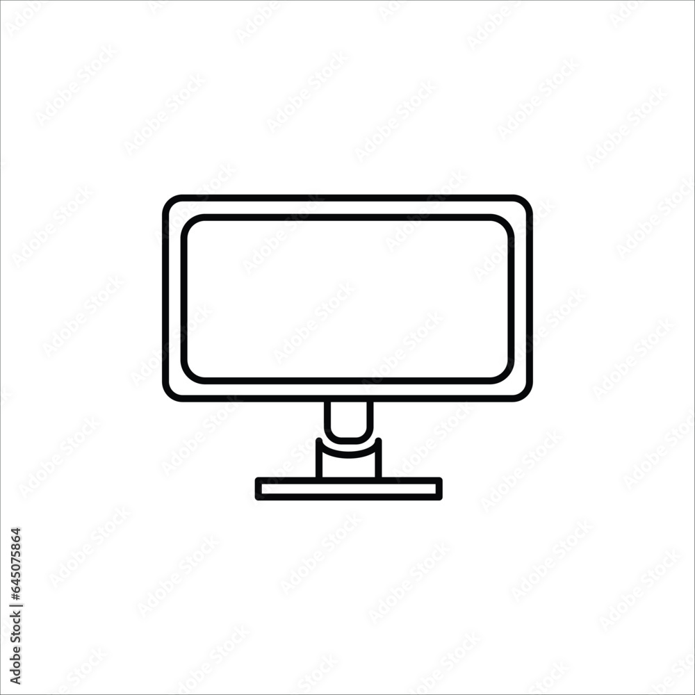 monitor icon design, illustration design monitor icon design, illustration design