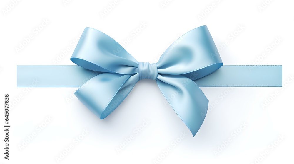 Sky Blue Gift Ribbon with a Bow on a white Background. Festive Template for Holidays and Celebrations
Sky Blue Gift Ribbon with a Bow on a white Background. Festive Template for Holidays and Celebrations