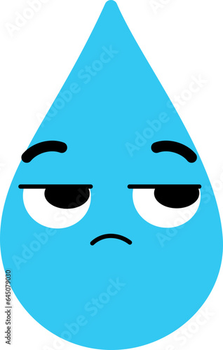 Water Face Looking Right Mistrust