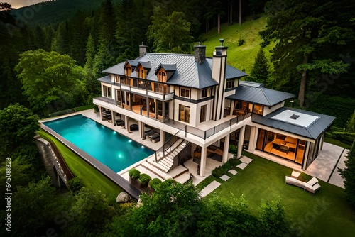 house on the river generated Ai