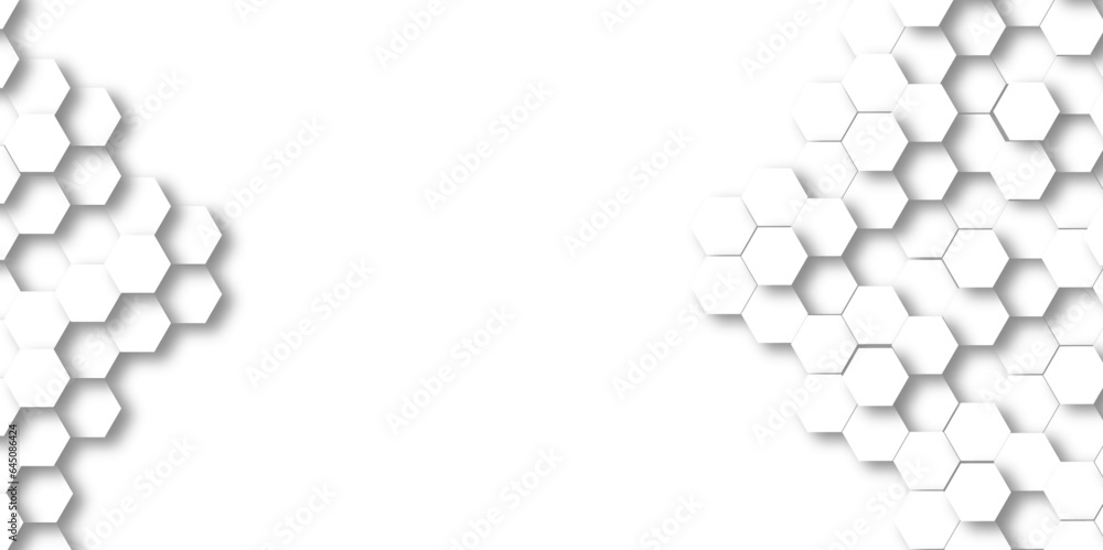 Abstract. Embossed Hexagon , honeycomb white background. light and shadow. Vector. Abstract. Embossed Hexagon , honeycomb white background. light and shadow. Vector.