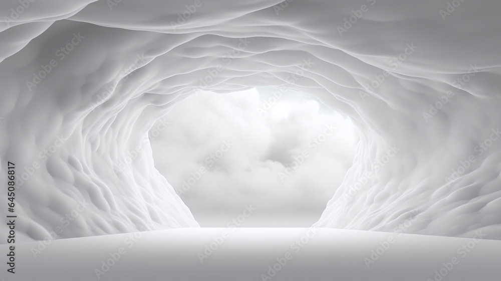 Obraz premium Exit from a Cloudy Cave