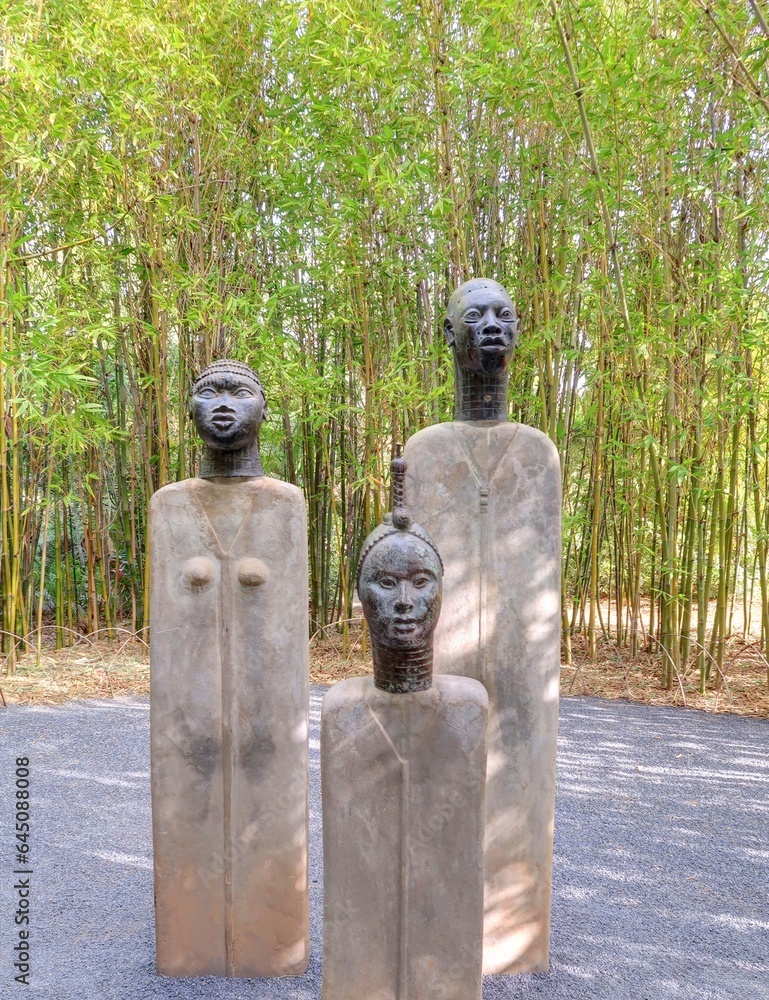 Obraz premium jardin oriental contemporain