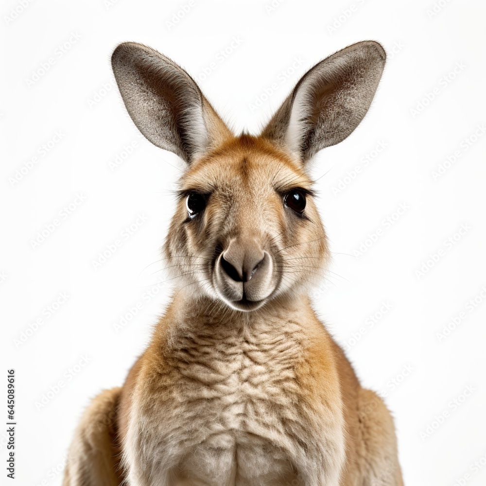 Fototapeta premium Funny red kangaroo Australian animal AI generated image