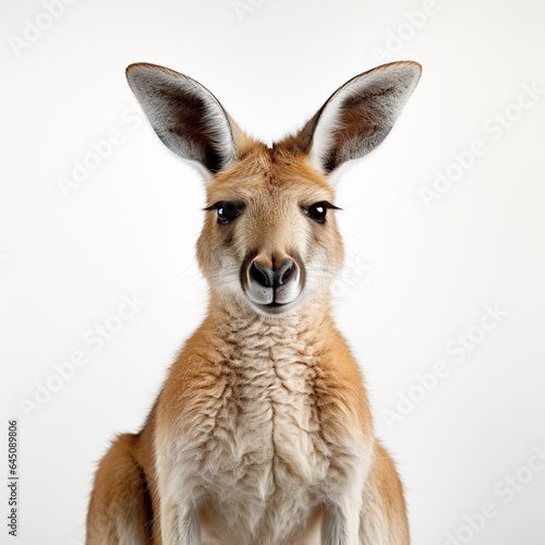 Funny red kangaroo Australian animal AI generated image © yusufadi