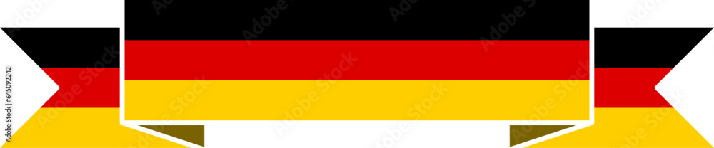 Ribbon Shaped Germany Flag Symbol Icon. Vector Image. Ribbon Shaped Germany Flag Symbol Icon. Vector Image.