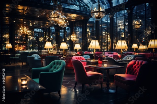 furniture of a luxurious and refined nightclub © jechm