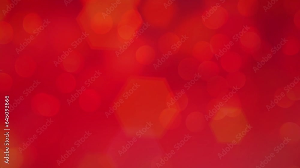 Abstract Christmas and Valentine's Day background with red bokeh light.