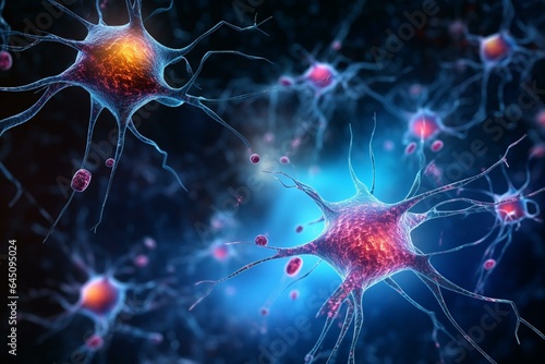 Antibodies in neurons suggest autoimmunity. Generative AI photo